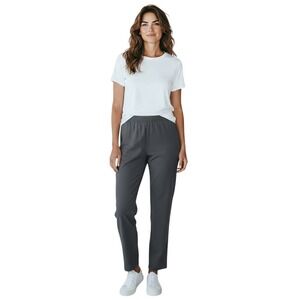 Eileen Fisher Pull‎ On Pants, Elastic Waist, Color Dark Gray, Size PP